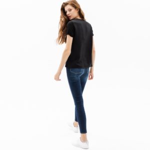 Футболка Lacoste , цвет серый, для женщин