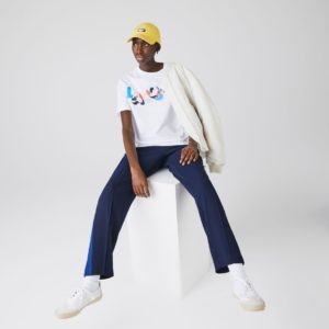 Футболка Lacoste , цвет белый, для женщин Футболка Lacoste , цвет белый, для женщин