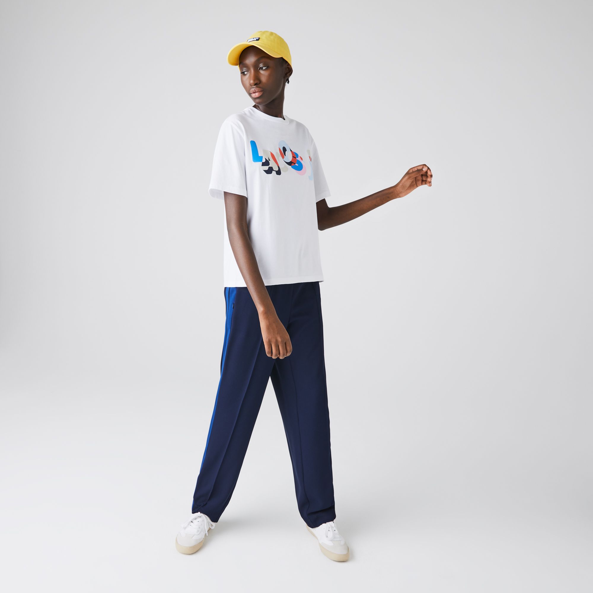 Футболка Lacoste , цвет белый, для женщин Футболка Lacoste , цвет белый, для женщин