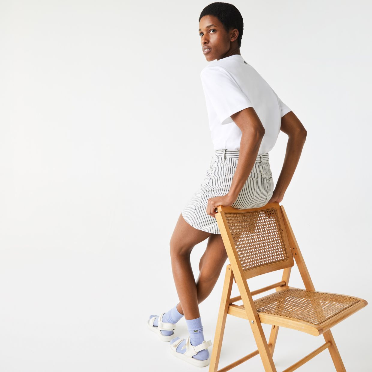 Футболка Lacoste , цвет белый, для женщин Футболка Lacoste , цвет белый, для женщин