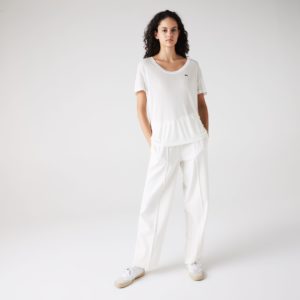 Футболка Lacoste , цвет белый, для женщин Футболка Lacoste , цвет белый, для женщин