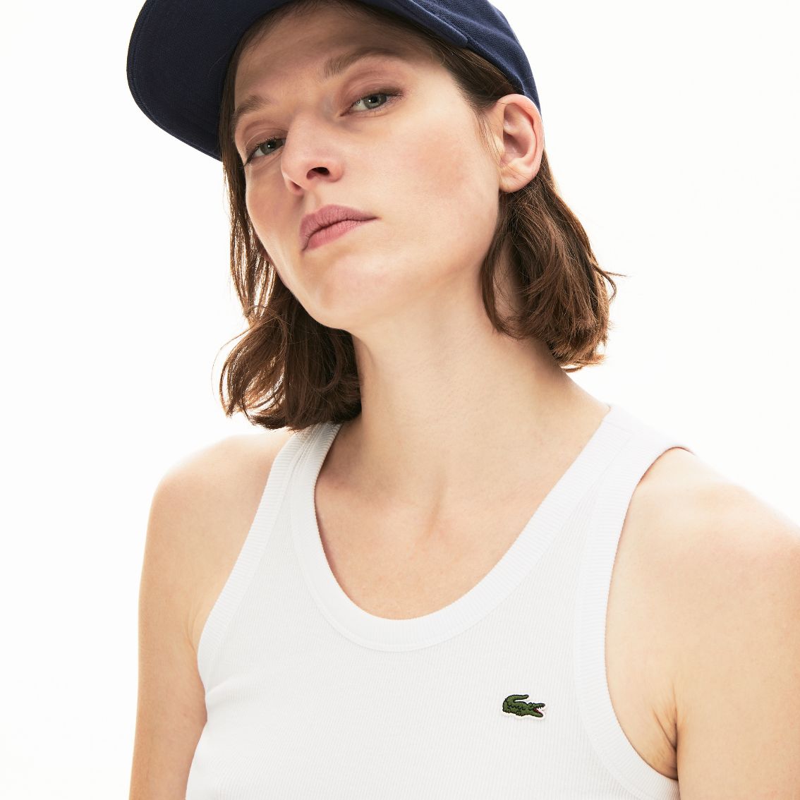 Футболка Lacoste , цвет белый, для женщин Футболка Lacoste , цвет белый, для женщин