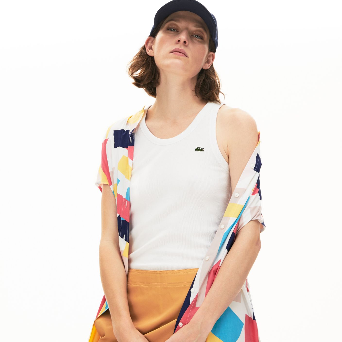 Футболка Lacoste , цвет белый, для женщин Футболка Lacoste , цвет белый, для женщин