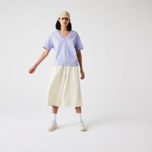 Футболка Lacoste , цвет фиолетовый, для женщин