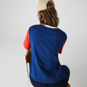 Футболка Lacoste , цвет разноцветный, для женщин