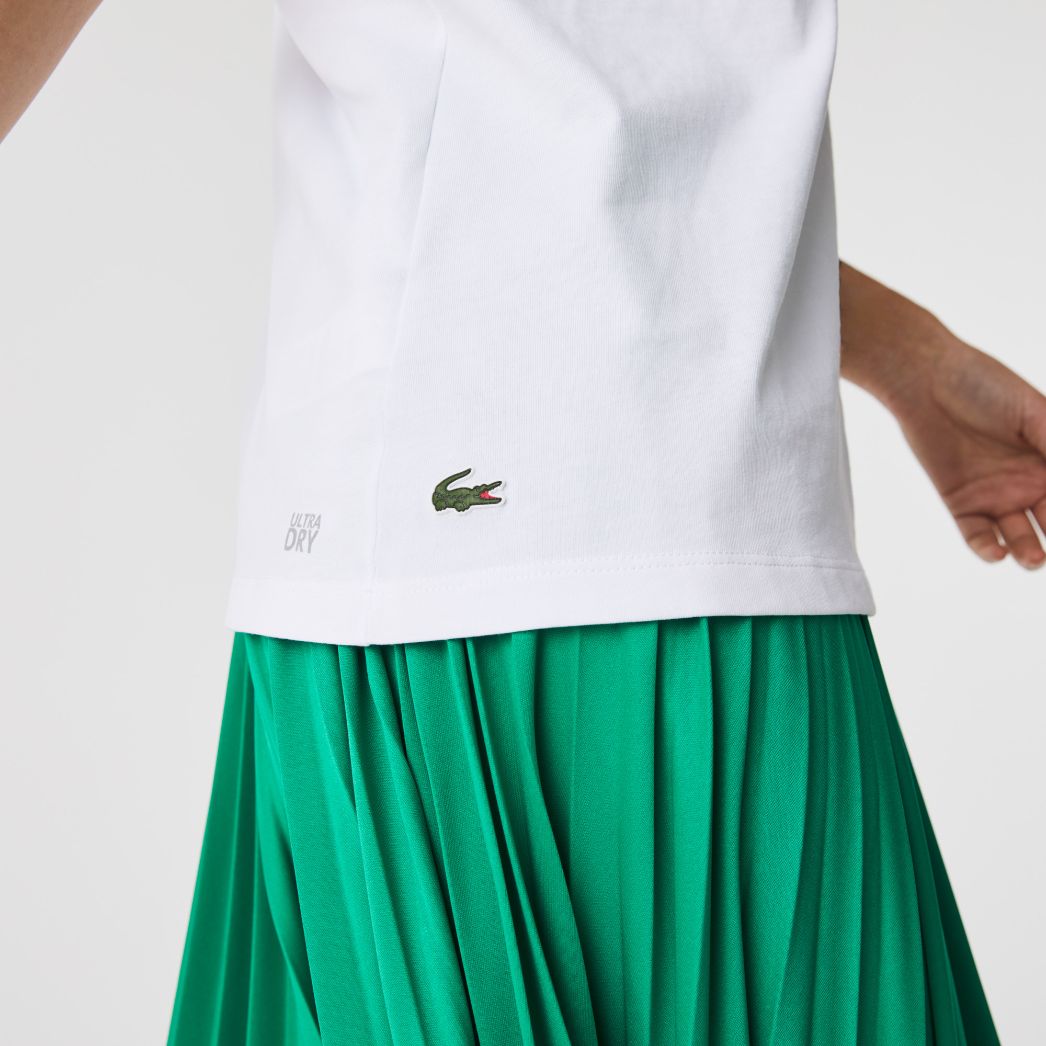 Футболка Lacoste , цвет белый, для женщин Футболка Lacoste , цвет белый, для женщин