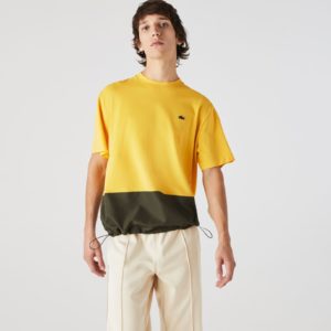 Футболка Lacoste , цвет желтый, для мужчин