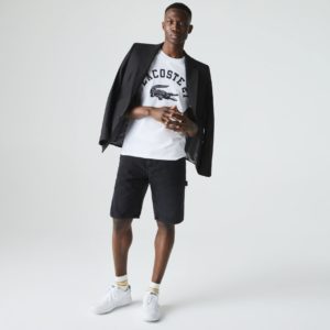 Футболка Lacoste , цвет белый, для мужчин