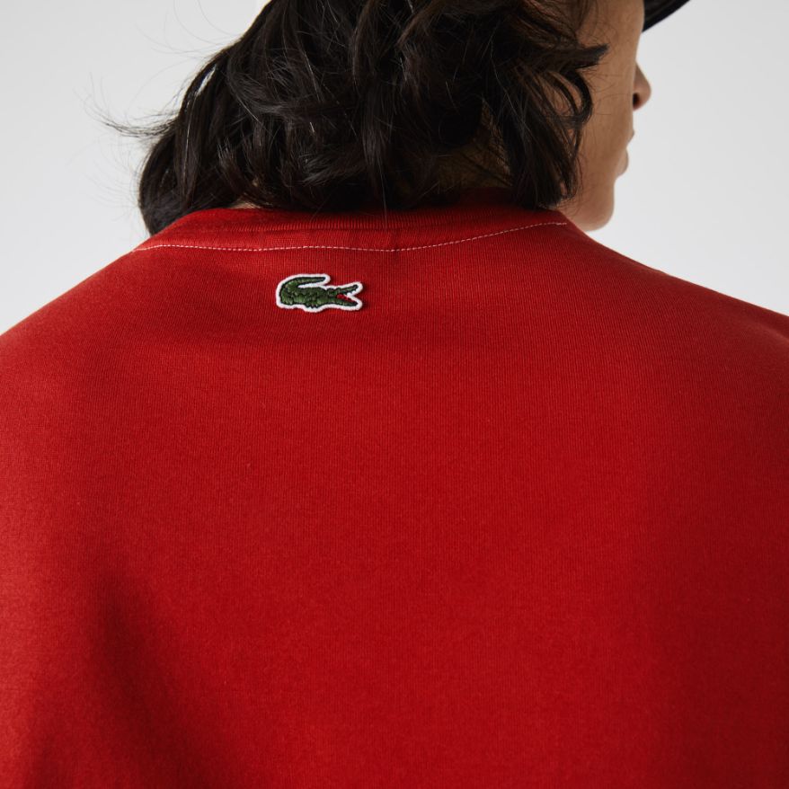 Футболка Lacoste , цвет красный, для мужчин Футболка Lacoste , цвет красный, для мужчин