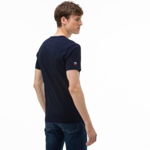Футболка Lacoste , цвет синий, для мужчин
