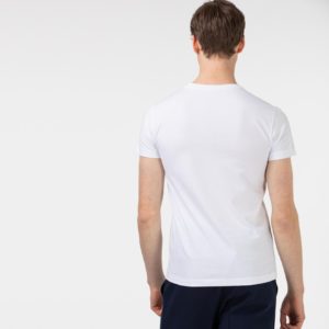 Футболка Lacoste , цвет белый, для мужчин