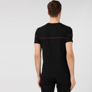 Футболка Lacoste , цвет черный, для мужчин