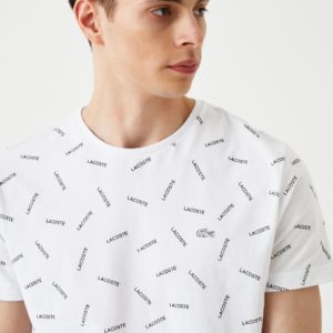 Футболка Lacoste , цвет белый, для мужчин