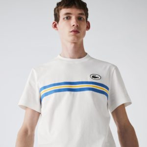 Футболка Lacoste , цвет белый, для мужчин