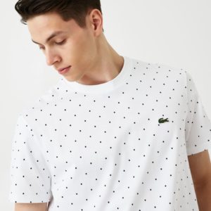 Футболка Lacoste , цвет белый, для мужчин