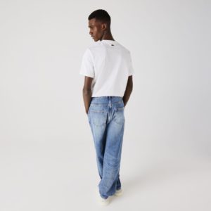 Футболка Lacoste , цвет белый, для мужчин