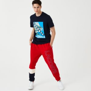 Футболка Lacoste , цвет синий, для мужчин