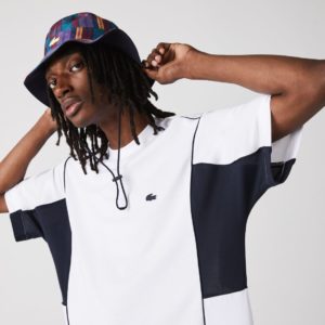 Футболка Lacoste , цвет белый, для мужчин