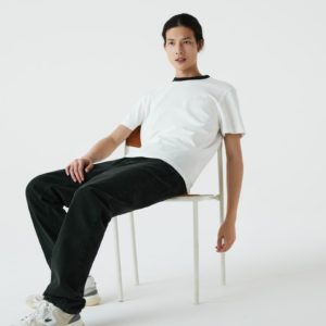 Футболка Lacoste , цвет белый, для мужчин