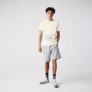 Футболка Lacoste , цвет белый, для мужчин