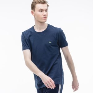 Футболка Lacoste Regular fit , цвет синий, для мужчин Футболка Lacoste Regular fit , цвет синий, для мужчин