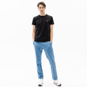 Футболка Lacoste , цвет черный, для мужчин Футболка Lacoste , цвет черный, для мужчин