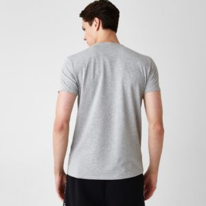 Футболка Lacoste , цвет серый, для мужчин