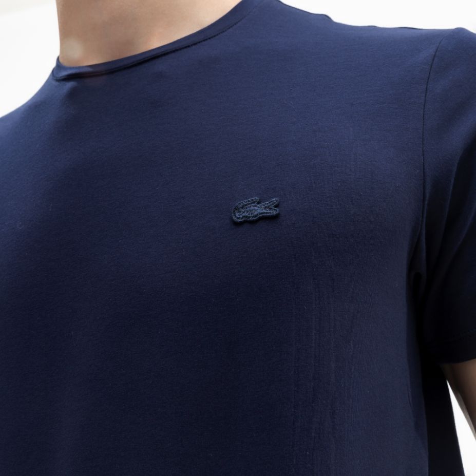 Футболка Lacoste , цвет синий, для мужчин Футболка Lacoste , цвет синий, для мужчин