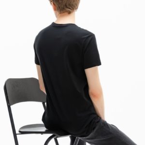 Футболка Lacoste , цвет черный, для мужчин