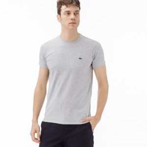 Футболка Lacoste , цвет серый, для мужчин