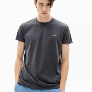 Футболка Lacoste , цвет серый, для мужчин