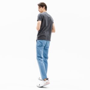 Футболка Lacoste , цвет серый, для мужчин