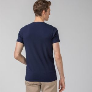 Футболка Lacoste , цвет синий, для мужчин