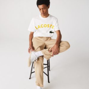 Футболка Lacoste L!VE , цвет белый, для мужчин