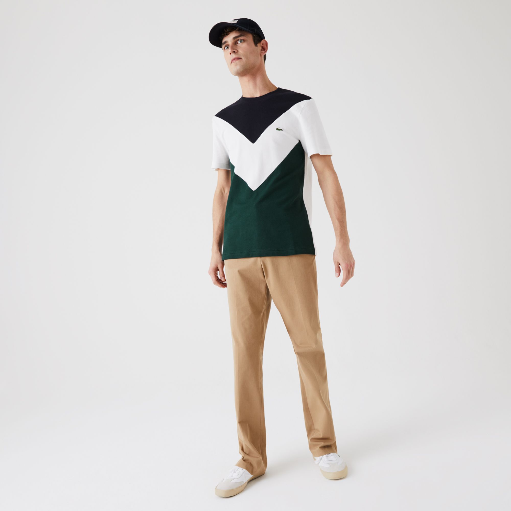 Футболка Lacoste , цвет разноцветный, для мужчин Футболка Lacoste , цвет разноцветный, для мужчин