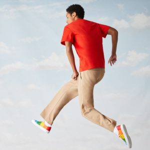 Футболка Lacoste POLAROID , цвет красный, для мужчин