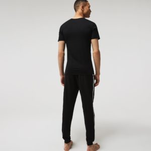 Футболка Lacoste , цвет черный, для мужчин