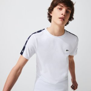 Футболка Lacoste , цвет белый, для мужчин