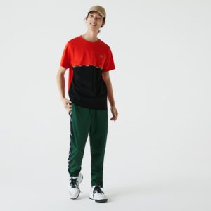 Футболка Lacoste , цвет красный, для мужчин Футболка Lacoste , цвет красный, для мужчин