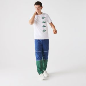 Футболка Lacoste , цвет белый, для мужчин Футболка Lacoste , цвет белый, для мужчин