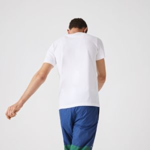 Футболка Lacoste , цвет белый, для мужчин