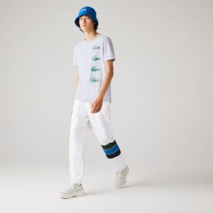 Футболка Lacoste , цвет серый, для мужчин