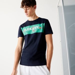 Футболка Lacoste , цвет синий, для мужчин