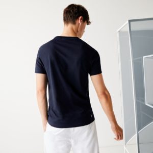 Футболка Lacoste , цвет синий, для мужчин