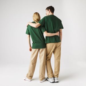 Футболка Lacoste L!VE , цвет зеленый, для мужчин