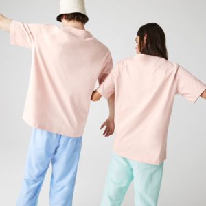 Футболка Lacoste , цвет розовый, для мужчин