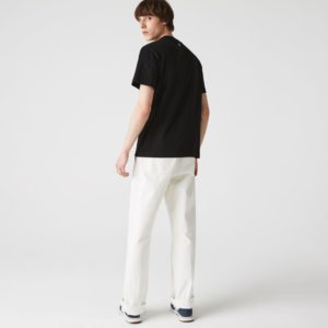 Футболка Lacoste , цвет черный, для мужчин