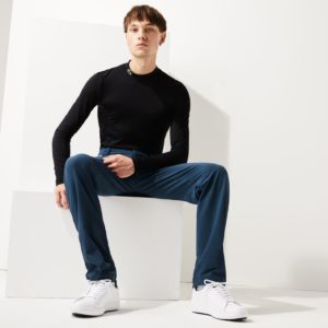 Футболка Lacoste , цвет черный, для мужчин Футболка Lacoste , цвет черный, для мужчин
