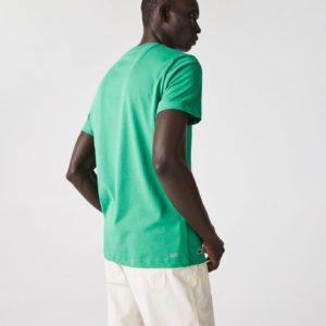 Футболка Lacoste , цвет зеленый, для мужчин