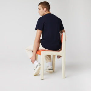 Футболка Lacoste , цвет синий, для мужчин